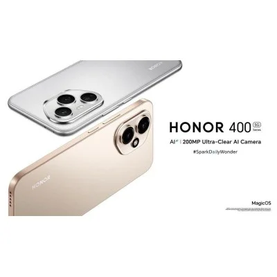 Honor 400 5G Phone 6.55” 512GB 12GB RAM 200MP - Gold
